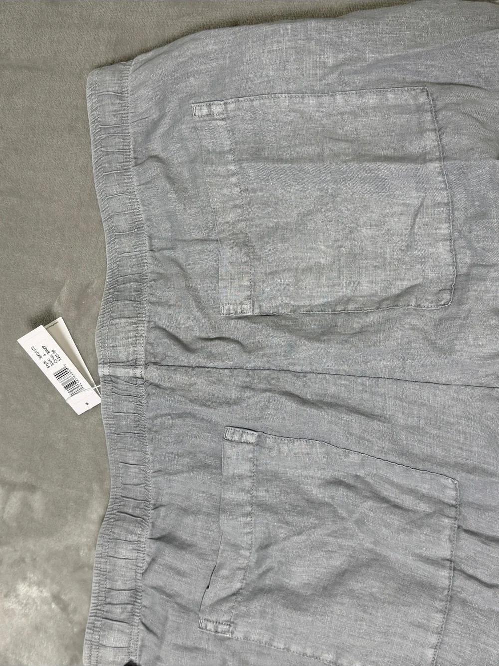 James Perse Lightweight 100% Linen Pants Grey NWT Men's 4 XL $295